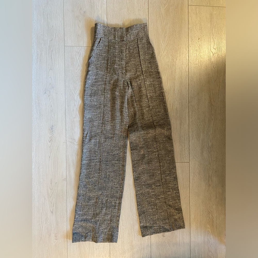 Rachel Comey NWOT Ultra High Waist Wide And Long Linen Blend Pants Size 0